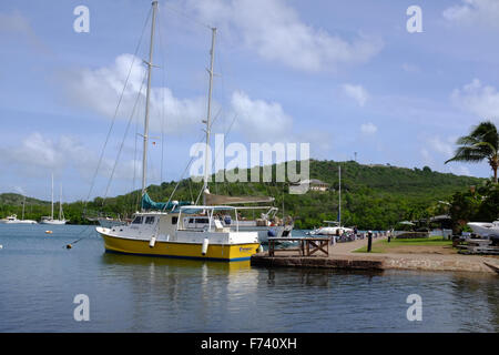 Nelson Dockyard parte della Nelsons dockyard parco nazionale in Antigua Caraibi Foto Stock