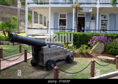 Nelson Dockyard parte della Nelsons dockyard parco nazionale in Antigua Caraibi Foto Stock