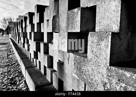 Monumenti cimiteriali Zaspa di eroi. Le vittime del nazismo e la seconda guerra mondiale. Foto Stock