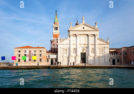 Chiesa San Giorgio Maggiore sull' Isola di San Giorgio Maggiore, Venezia, Italia Foto Stock