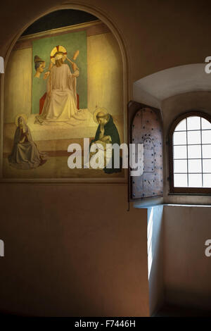 Il beffardo di Cristo. Il Museo di San Marco, Firenze Beato Angelico la derisione di Cristo Foto Stock