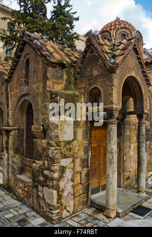 La chiesa di Panaghia Kapnikarea, Plateia Kapnikarea, Monastiraki, Atene, Grecia Foto Stock