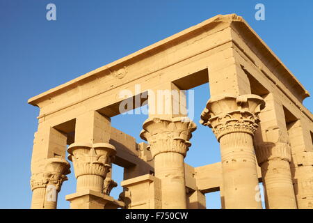 Egitto - isola di Philae, il Tempio di Iside, UNESCO Foto Stock