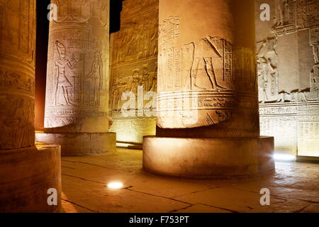 Egitto - Kom Ombo, Tempio di Sobek Foto Stock