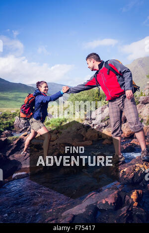 Immagine composita di motivazionale anni nuovo messaggio Foto Stock