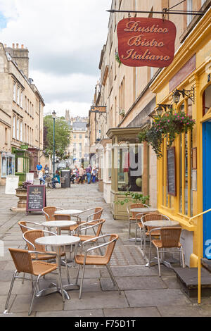 Il ristorante italiano su Margaret's edifici street in bagno, Somerset England Regno Unito Regno Unito Foto Stock