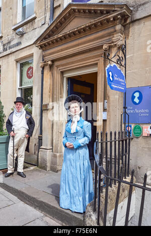 La Jane Austen Centre a 40 Gay Street in bagno, Somerset England Regno Unito Regno Unito Foto Stock