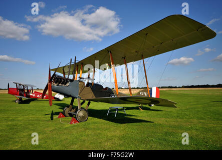 Royal Aircraft Factory B.E.2 era un britannico a singolo motore di due-biplano sedile che era in servizio con il Royal Flying Corps Foto Stock