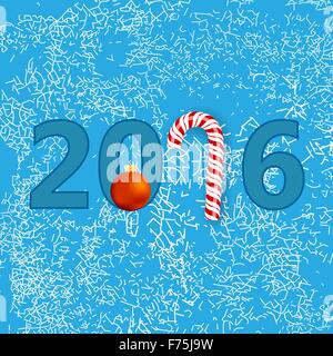 Winter Card. Natale fiocchi di neve blu sullo sfondo. Illustrazione Vettoriale