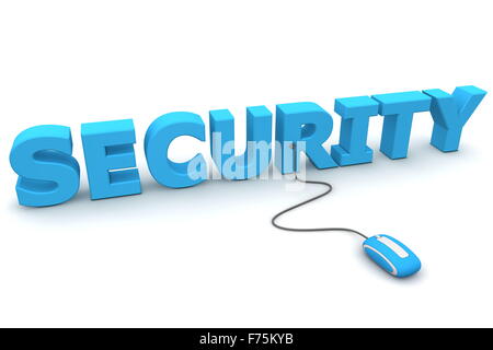 Navigare con sicurezza - Blu Mouse Foto Stock