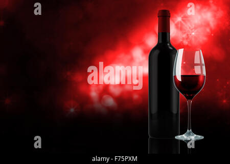 Immagine composita di vino rosso Foto Stock