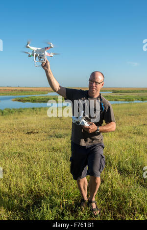 Kasane Botswana - Parco Nazionale Chobe drone Foto Stock