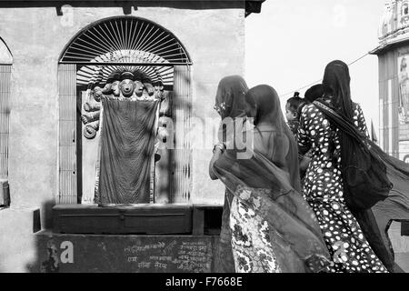 Signore hanuman temple, Varanasi, Uttar Pradesh, India, Asia Foto Stock