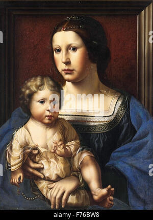 Jan Gossaert - Madonna con Bambino (replica) Foto Stock