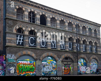 Stokes Croft Bristol England Regno Unito il vecchio carrello funziona Foto Stock