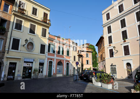 Piazza di San Giovanni della Malva, Trastevere, Roma, Italia Foto Stock