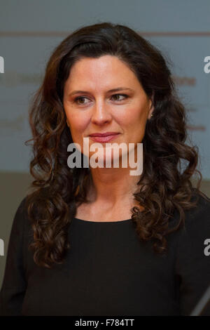 Torino, Italia, 26 novembre 2015. American attrice Jennifer Lafleur conferenza stampa al Torino Film Festival Foto Stock