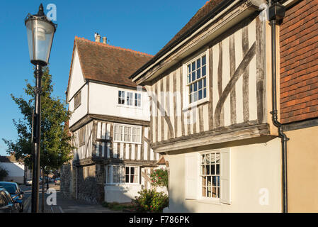 Legno a Arden Cottage, Abbey Street, Faversham Kent, England, Regno Unito Foto Stock