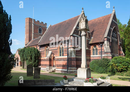 La Chiesa Parrocchiale Chalfont St Peter, Church Lane, Chalfont St Peter, Buckinghamshire, Inghilterra, Regno Unito Foto Stock