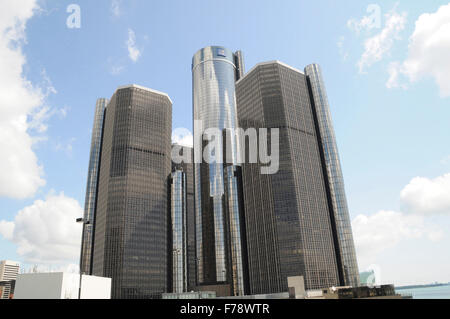 La General Motors Building a Detroit, Michigan Foto Stock