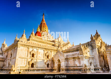 Bagan, Myanmar ad Ananda Tempio. Foto Stock