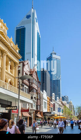 Australia, Australia occidentale, Perth, Hay Street Mall Foto Stock