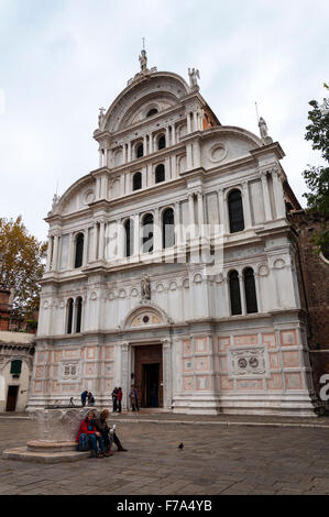 Chiesa di San Zaccaria chiesa a Venezia, Italia. Facciata esterna Foto Stock