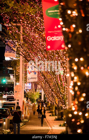 L'illuminazione,Keyakizaka-dori street,Roppongi Hills,Minato-Ku,Tokyo Giappone Foto Stock