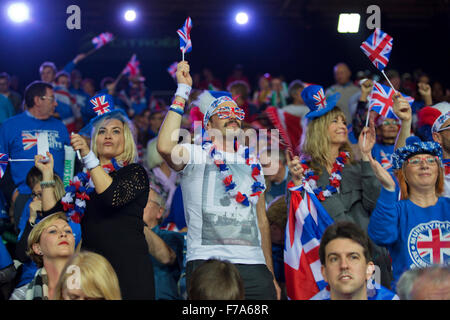 Gent, Belgio, 27 novembre 2015, Coppa Davis finale, Belgium-Great Gran Bretagna British sostenitori Credit: Henk Koster/Alamy Live News Foto Stock