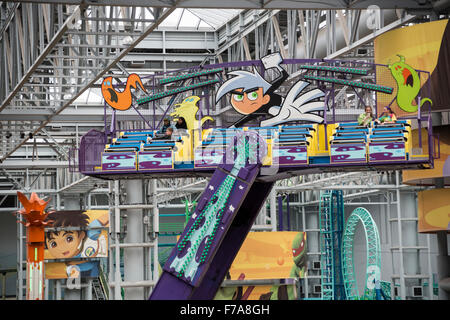 Universo Nickelodian, Mall of America, Minneapolis, Minnesota, Stati Uniti d'America. Foto Stock