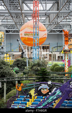 Universo Nickelodian, Mall of America, Minneapolis, Minnesota, Stati Uniti d'America. Foto Stock