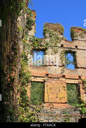 Rovine di nuovo Manchester Manufacturing Company Mulino a Sweetwater Creek parco dello stato in Georgia Foto Stock