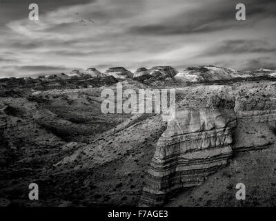 Sunrise al Hartnett Sud deserto Waterpocket Fold. Parco nazionale di Capitol Reef, Utah Foto Stock