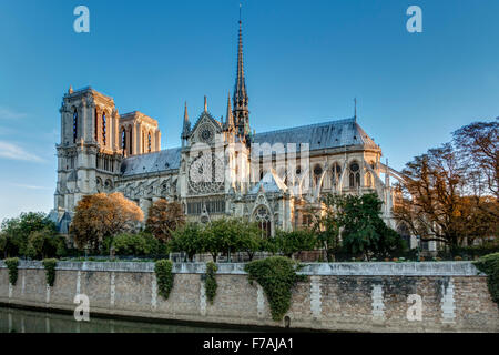 La cattedrale di Notre Dame di Parigi Francia Foto Stock