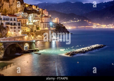 Costa di Amalfi, Atrani, Italia Foto Stock