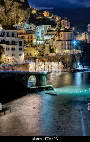 Costa di Amalfi, Atrani, Italia Foto Stock