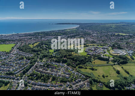 Vedute aeree di Swansea, Wales, Regno Unito Foto Stock