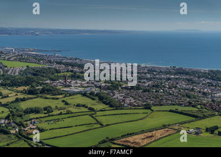 Vedute aeree di Swansea, Wales, Regno Unito Foto Stock