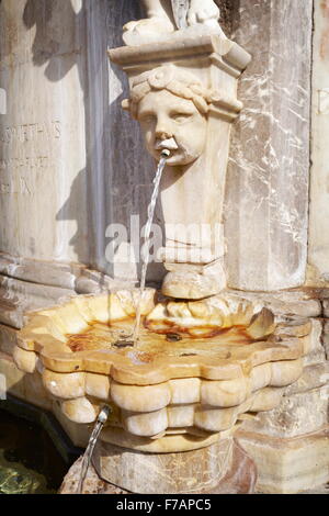 Dettaglio della fontana dell'elefante, Piazza Duomo, Catania città vecchia, Sicilia, Italia Foto Stock