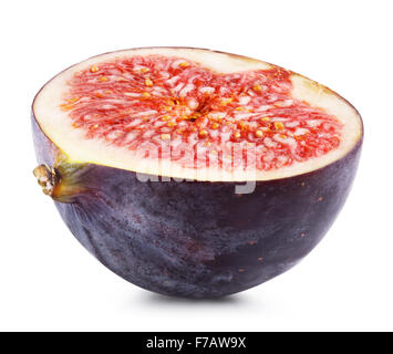 Figg frutti isolati su sfondo bianco. Tracciato di ritaglio Foto Stock