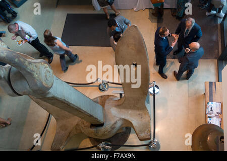 Evento sociale al Brooklyn Navy Yard Building 92 NYC Foto Stock