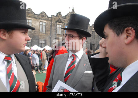 Il Kensington Club presso il St Andrew's University per Royal Wedding celebrazioni venerdì 29 aprile 2011. Foto Stock