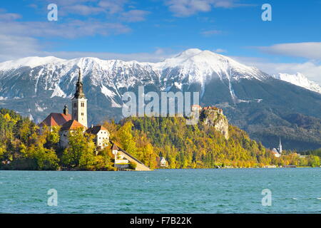 La Slovenia, sulle Alpi Giulie - Lago di Bled Foto Stock