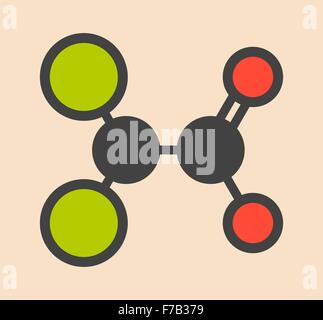 Acido dicloroacetico (DCA). Sali dicloroacetato di inibire l'enzima piruvato deidrogenasi chinasi e sono valutate in Foto Stock