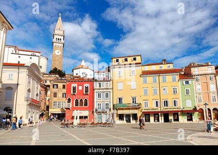 Pirano, Slovenia Foto Stock