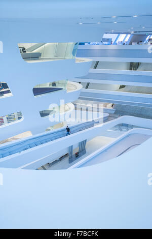 WU Campus Vienna, Vienna Università di Economia e Commercio, LC, la biblioteca e il centro di apprendimento, Zaha Hadid, Austria, Vienna, 2. Foto Stock