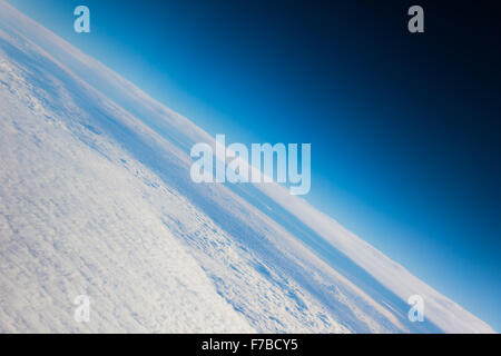 Il Pianeta Terra il pianeta blu vicino la vista dallo spazio Foto Stock