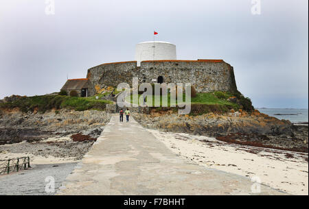 Fort Grey, Martello Tower sul canale isola di Guernsey Foto Stock