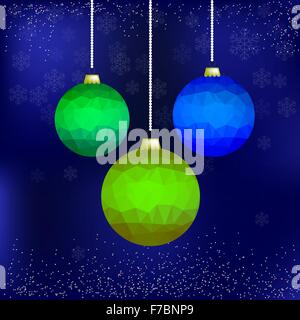 Set di colorate sfere di vetro Illustrazione Vettoriale