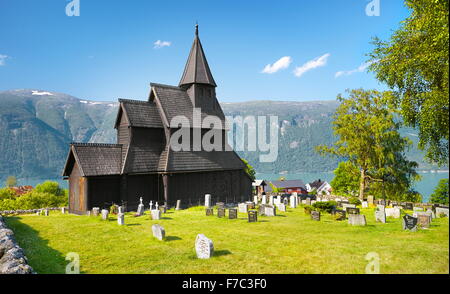 Chiesa di Urnes, Unesco, Norvegia Foto Stock